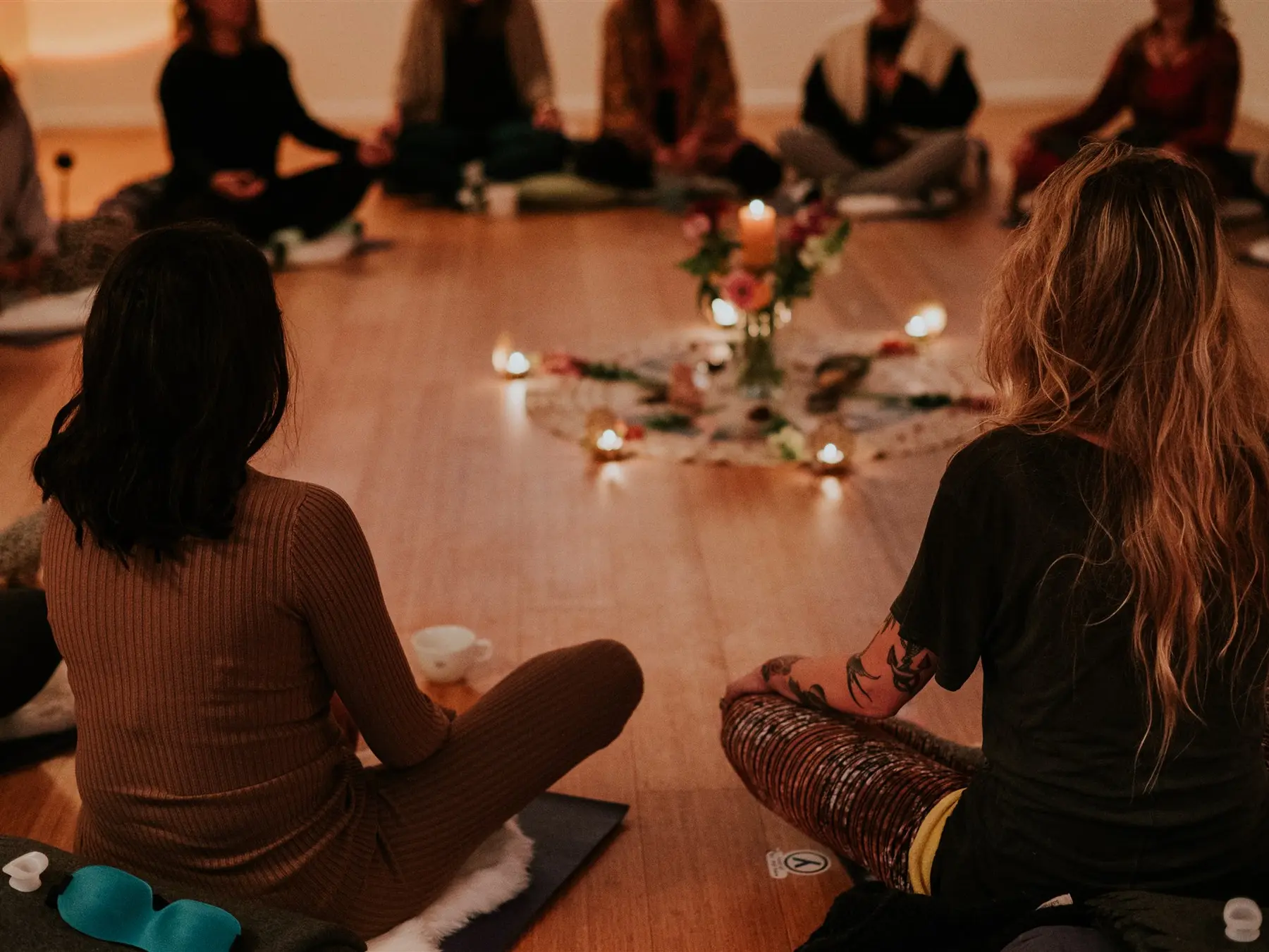 Ademcirkel bij een Compassionate Breathwork sessie