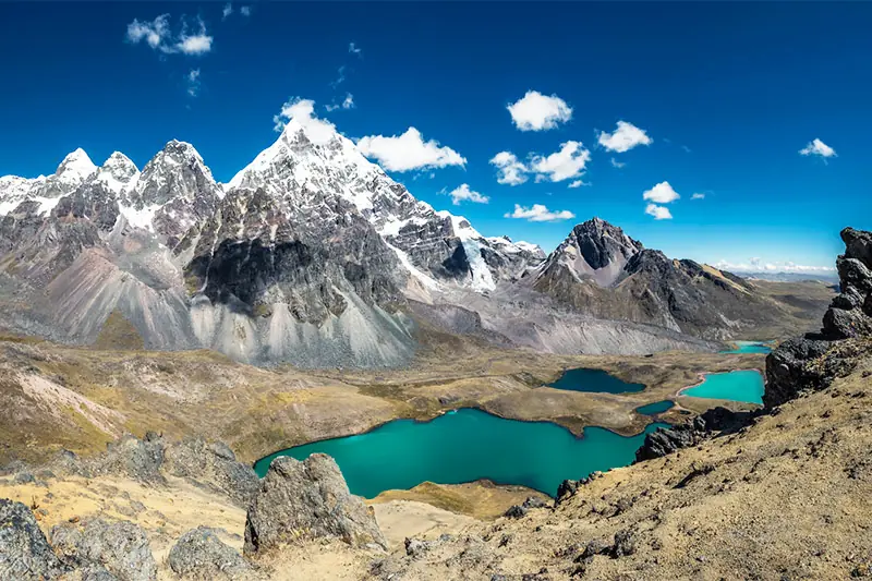 Vista 7 lagunas Ausangate, Peru